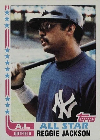 1982 Topps #551 Reggie Jackson Baseball Card