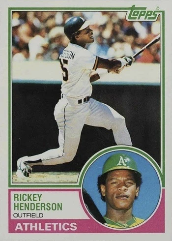 1983 Topps #180 Rickey Henderson Baseball Card