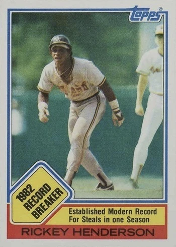 1983 Topps #2 Rickey Henderson Baseball Card