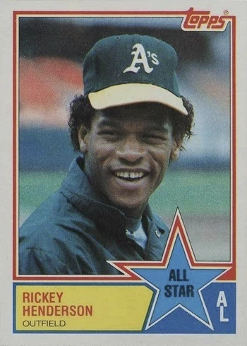 1983 Topps #391 Rickey Henderson Baseball Card