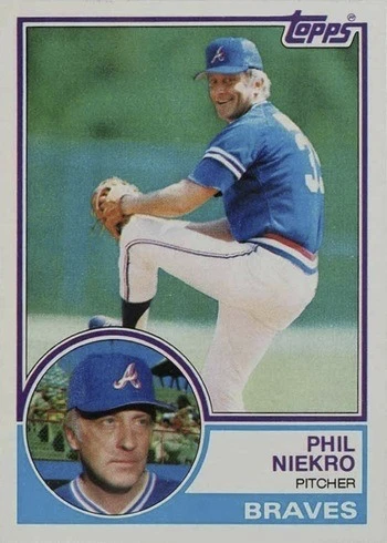 1983 Topps #410 Phil Niekro Baseball Card