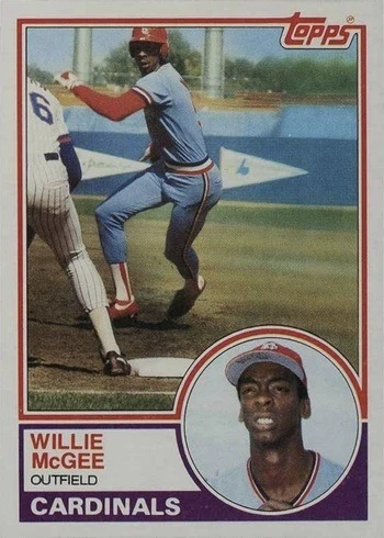 1983 Topps #49 Willie McGee Rookie Card
