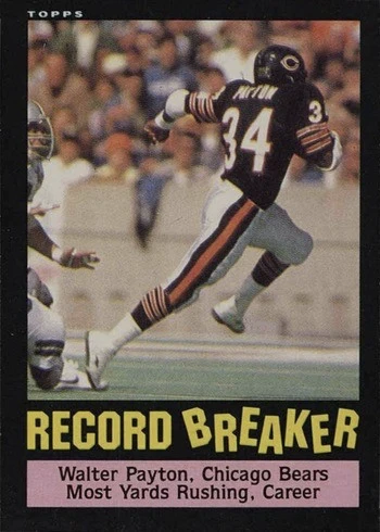 1985 Topps #6 Walter Payton Football Card