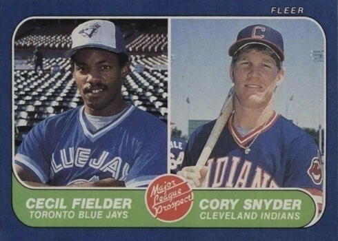 1986 Fleer #653 Cecil Fielder Rookie Card