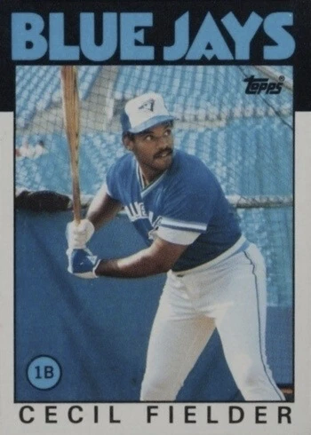 1986 Topps #386 Cecil Fielder Rookie Card