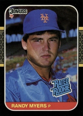 1987 Donruss #29 Randy Myers Rookie Card