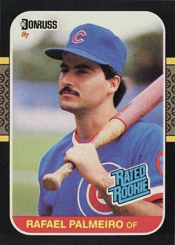 1987 Donruss #43 Rafael Palmeiro Rookie Card