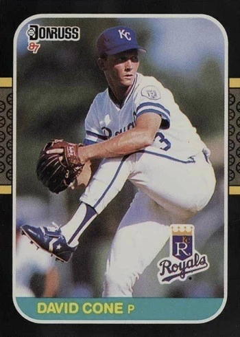 1987 Donruss #502 David Cone Rookie Card
