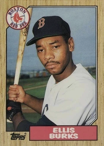 1987 Topps Traded #14T Ellis Burks Rookie Card