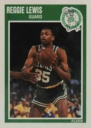1989 Fleer #10 Reggie Lewis Rookie Card