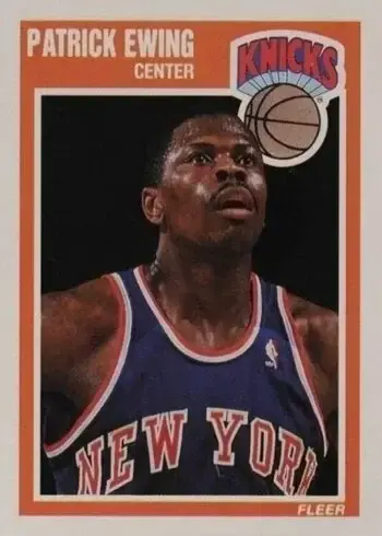 1989 Fleer #100 Patrick Ewing Basketball Card