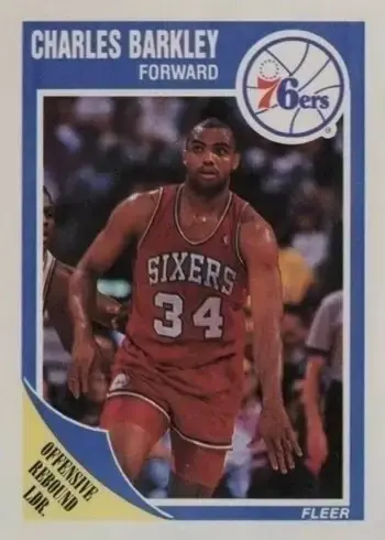 1989 Fleer #113 Charles Barkley Basketball Card