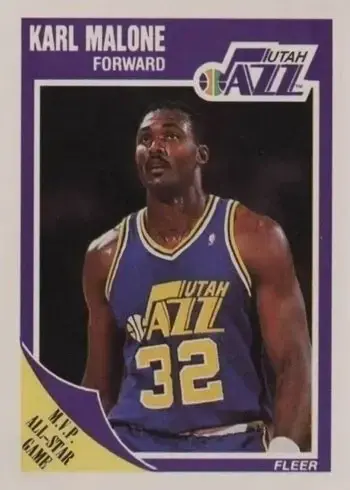 1989 Fleer #155 Karl Malone Basketball Card