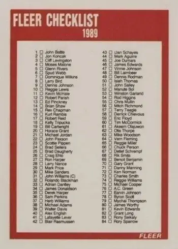 1989 Fleer #168 Michael Jordan