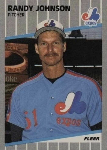 1989 Fleer #381 Randy Johnson Rookie Card