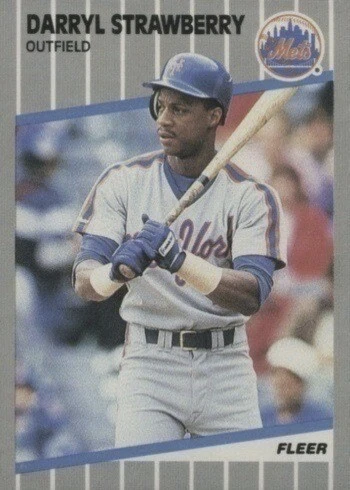 1989 Fleer #49 Darryl Strawberry Baseball Card