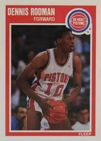 1989 Fleer #49 Dennis Rodman Basketball Card