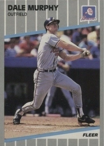 1989 Fleer #596 Dale Murphy Baseball Card