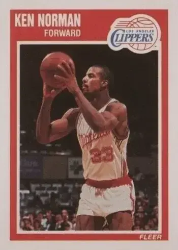 1989 Fleer #72 Ken Norman Basketball Card