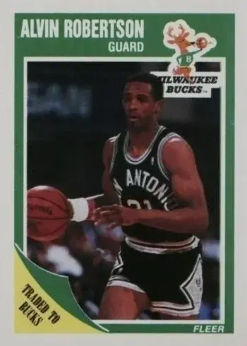 1989 Fleer #90 Alvin Robertson Basketball Card