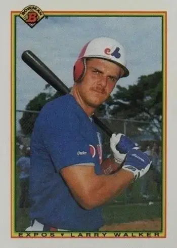 1990 Bowman #117 Larry Walker Rookie Card