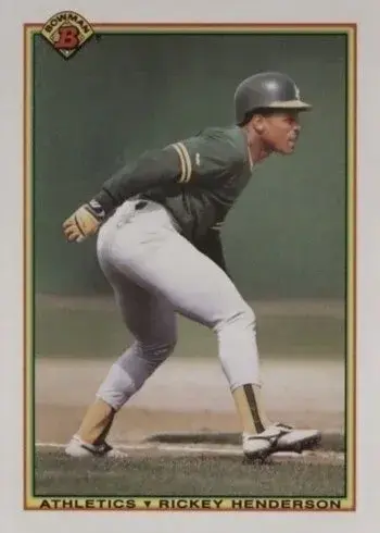 1990 Bowman #457 Rickey Henderson Baseball Card