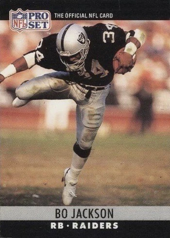 1990 Pro Set #155 Bo Jackson Football Card