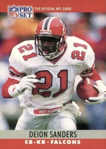 1990 Pro Set #36 Deion Sanders Football Card