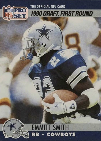 1990 Pro Set #685 Emmitt Smith Rookie Card