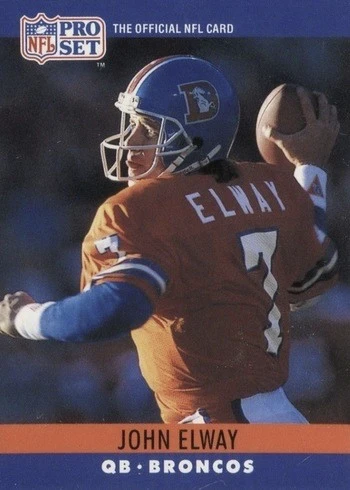 1990 Pro Set #88 John Elway Football Card