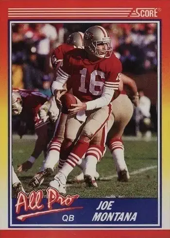 1990 Score #582 Joe Montana Football Card