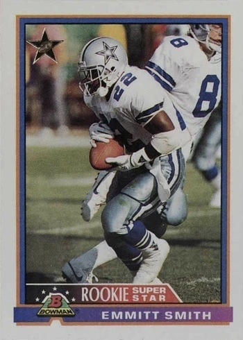 1991 Bowman #3 Emmitt Smith Football Card