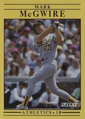 1991 Fleer #17 Mark McGwire Baseball Card