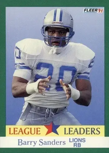 1991 Fleer #415 Barry Sanders Football Card