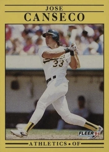 1991 Fleer #5 Jose Canseco Baseball Card