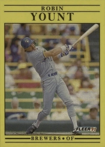 1991 Fleer #601 Robin Yount Baseball Card