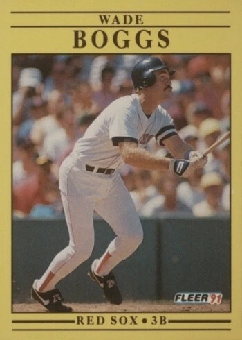 1991 Fleer #86 Wade Boggs Baseball Card