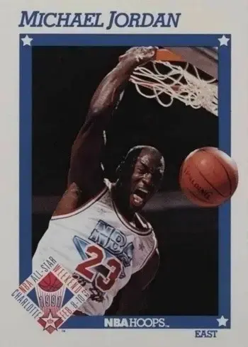 1991 NBA Hoops #253 Michael Jordan Basketball Card