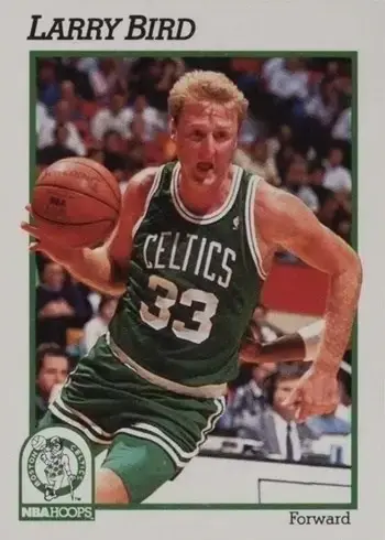 1991 NBA Hoops #9 Larry Bird Basketball Card