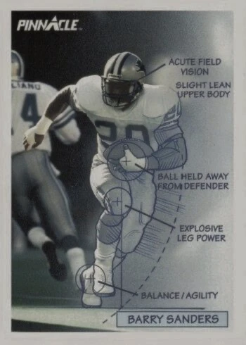 1991 Pinnacle #358 Barry Sanders Football Card