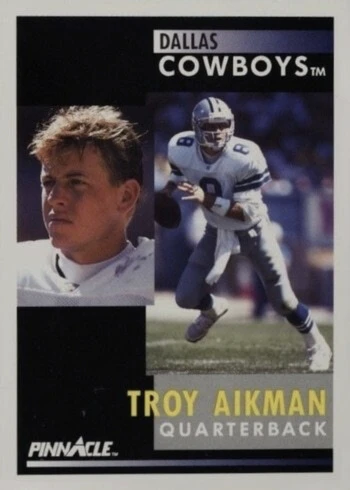 1991 Pinnacle #6 Troy Aikman Football Card