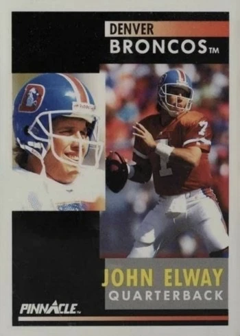 1991 Pinnacle #7 John Elway Football Card