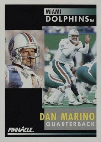 1991 Pinnacle #70 Dan Marino Football Card