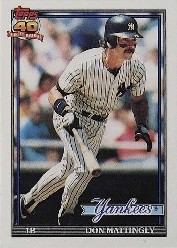 1991 Topps #100 Don Mattingly Baseball Card