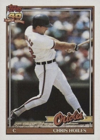 1991 Topps #42 Chris Hoiles Baseball Card