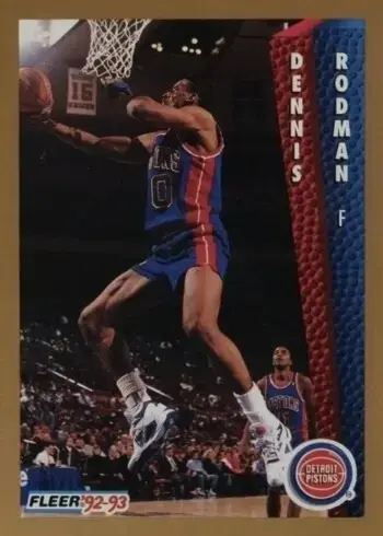 1992 Fleer #66 Dennis Rodman Basketball Card