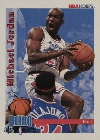 1992 NBA Hoops #298 Michael Jordan Basketball Card