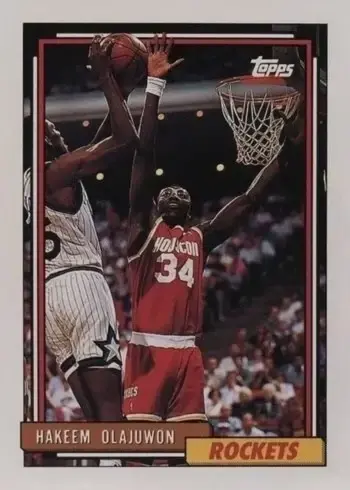 1992 Topps #337 Hakeem Olajuwon Basketball Card