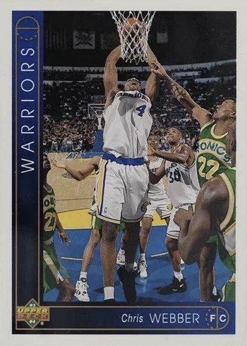 1993 Upper Deck #311 Chris Webber Rookie Card