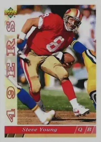 1993 Upper Deck #358 Steve Young Football Card